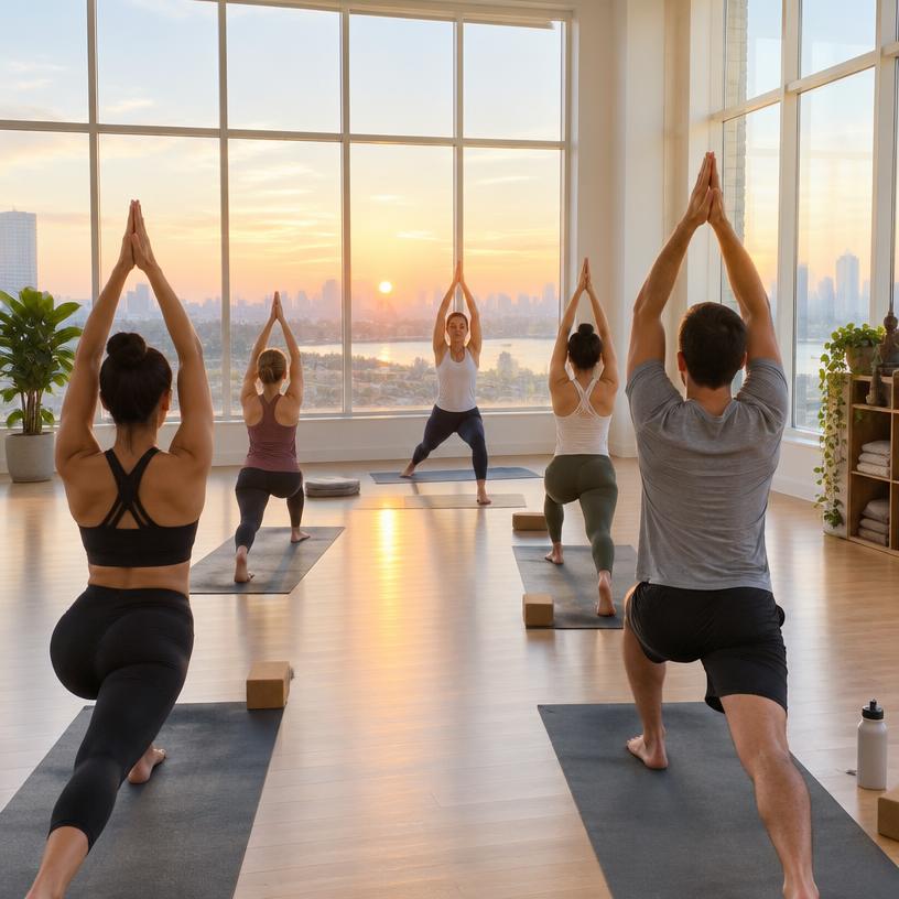 Yoga al amanecer